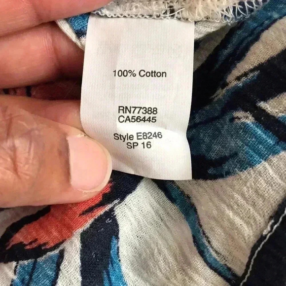 J. Crew Factory Multicolor Floral Coverup/Tunic Summer Spring Size  XSP—… - Picture 6 of 7